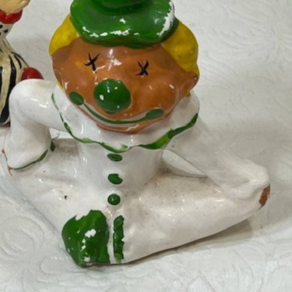 3 VTG Ceramic Hand Painted Figurines Circus Clowns 3"-3.5" Tall - Picture 14 of 16